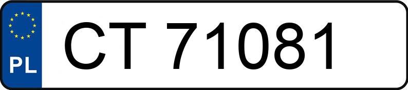 Numer rejestracyjny CT 71081 posiada MITSUBISHI Lancer 1.6 MR`04 E3 Invite+ - CT71081 Numer rejestracyjny CT 71081 posiada MITSUBISHI Lancer 1.6 MR`04 E3 Invite+ - CT71081