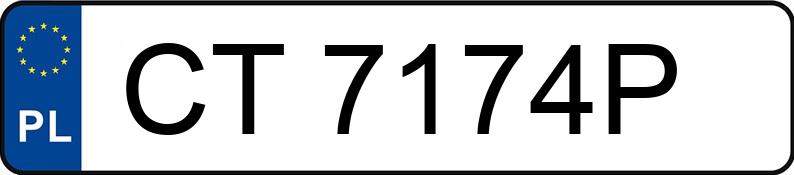 Numer rejestracyjny CT 7174P posiada SEAT Leon 1.9 TDI DPF MR`05 E4 1P Stylance - CT7174P