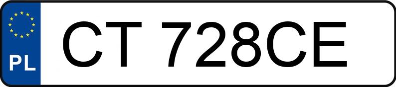 Numer rejestracyjny CT 728CE posiada HYUNDAI I30 - CT728CE