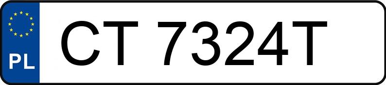 Numer rejestracyjny CT 7324T posiada VOLKSWAGEN BORA - CT7324T