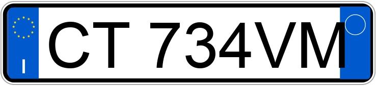 Numer rejestracyjny CT734VM posiada MINI Mini 2a serie