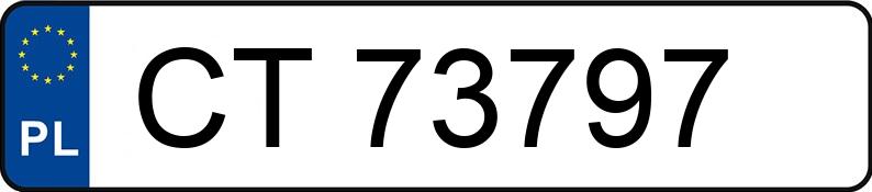 Numer rejestracyjny CT 73797 posiada VOLKSWAGEN TOURAN - CT73797 Numer rejestracyjny CT 73797 posiada VOLKSWAGEN TOURAN - CT73797