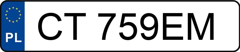 Numer rejestracyjny CT 759EM posiada DACIA DUSTER - CT759EM Numer rejestracyjny CT 759EM posiada DACIA DUSTER - CT759EM