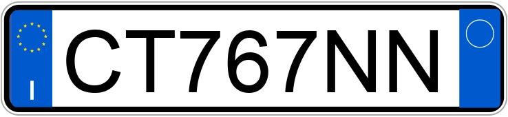 Numer rejestracyjny CT767NN posiada LANCIA Musa