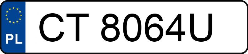 Numer rejestracyjny CT 8064U posiada AUDI A6 - CT8064U Numer rejestracyjny CT 8064U posiada AUDI A6 - CT8064U