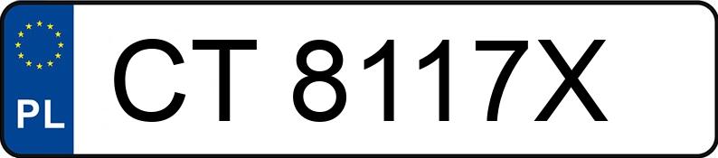 Numer rejestracyjny CT 8117X posiada OPEL CORSA-E - CT8117X Numer rejestracyjny CT 8117X posiada OPEL CORSA-E - CT8117X