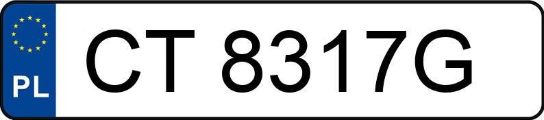 Numer rejestracyjny CT 8317G posiada MAN 12.180 TGL E5 12.0t 12.180 BB - CT8317G
