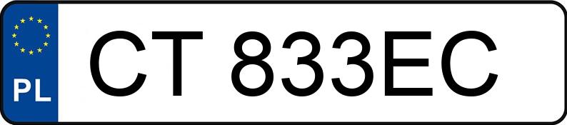 Numer rejestracyjny CT 833EC posiada MERCEDES-BENZ C 180 KOMPRESSOR - CT833EC