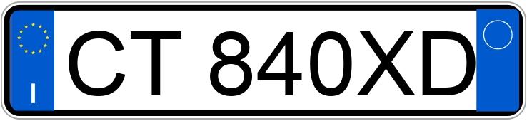 Numer rejestracyjny CT840XD posiada FIAT Stilo