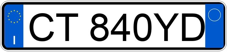 Numer rejestracyjny CT840YD posiada MAZDA Mazda6 1a serie