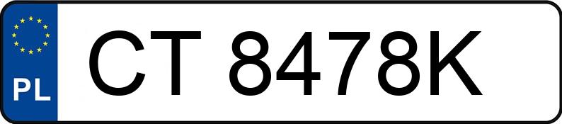 Numer rejestracyjny CT 8478K posiada PEUGEOT 308 II MR`13 E6 Active - CT8478K