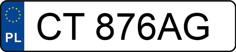 Numer rejestracyjny CT 876AG posiada TOYOTA TOYOTA COROLLA - CT876AG