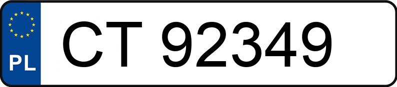 Numer rejestracyjny CT 92349 posiada FORD Focus 1.6 MR`05 E4 Trend Plus - CT92349 Numer rejestracyjny CT 92349 posiada FORD Focus 1.6 MR`05 E4 Trend Plus - CT92349