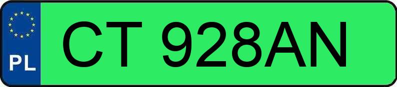 Numer rejestracyjny CT 928AN posiada HYUNDAI Kona Electric MR`24 Smart 65kWh - CT928AN Numer rejestracyjny CT 928AN posiada HYUNDAI Kona Electric MR`24 Smart 65kWh - CT928AN
