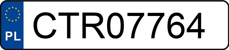 Numer rejestracyjny CTR 07764 posiada AUDI A4 - CTR07764