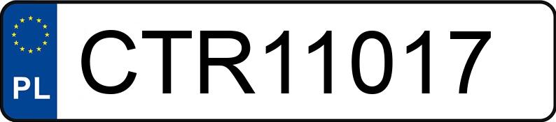 Numer rejestracyjny CTR 11017 posiada OPEL ANTARA - CTR11017
