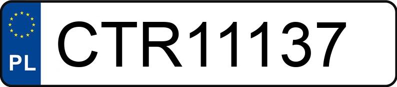 Numer rejestracyjny CTR 11137 posiada BMW 346L - CTR11137