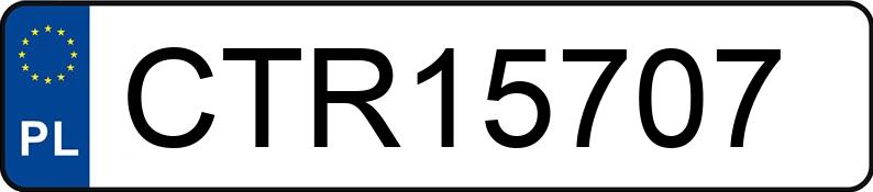 Numer rejestracyjny CTR 15707 posiada BMW X REIHE - CTR15707