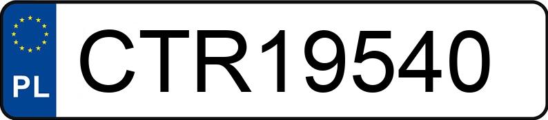 Numer rejestracyjny CTR 19540 posiada SEAT Leon 1.6 MR`99 1M Signo Aut. - CTR19540