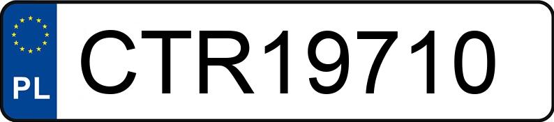 Numer rejestracyjny CTR 19710 posiada RENAULT TRAFIC 1.9 DCI - CTR19710