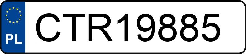 Numer rejestracyjny CTR 19885 posiada BMW 525I - CTR19885