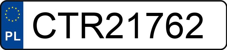 Numer rejestracyjny CTR 21762 posiada CHRYSLER GRAND VOYAGER - CTR21762