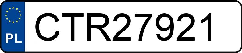 Numer rejestracyjny CTR 27921 posiada HONDA CR-V - CTR27921