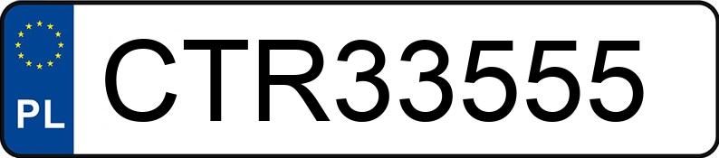 Numer rejestracyjny CTR 33555 posiada TOYOTA TOYOTA YARIS CROSS - CTR33555