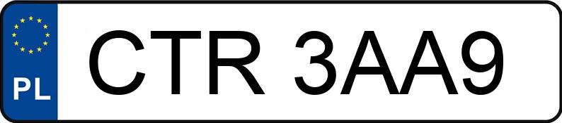 Numer rejestracyjny CTR 3AA9 posiada BMW 320 Diesel Kat. MR`01 E3 E46 320 Diesel Kat. MR`01 E3 E46 - CTR3AA9