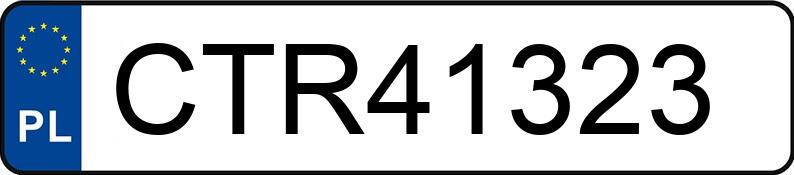 Numer rejestracyjny CTR 41323 posiada HYUNDAI IX35 - CTR41323