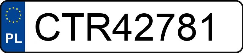 Numer rejestracyjny CTR 42781 posiada BMW 320 - CTR42781
