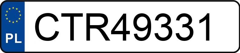 Numer rejestracyjny CTR 49331 posiada VOLKSWAGEN NEW BEETLE - CTR49331