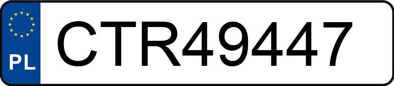 Numer rejestracyjny CTR 49447 posiada BMW 335I - CTR49447