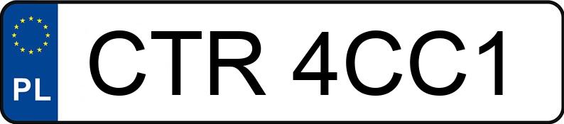 Numer rejestracyjny CTR 4CC1 posiada OPEL Vectra A 1.8i Kat. CD - CTR4CC1 Numer rejestracyjny CTR 4CC1 posiada OPEL Vectra A 1.8i Kat. CD - CTR4CC1