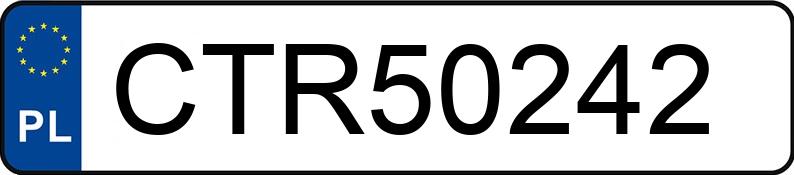 Numer rejestracyjny CTR 50242 posiada TOYOTA HILUX - CTR50242