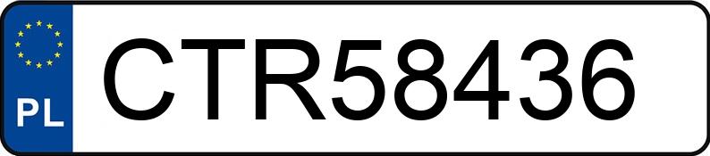 Numer rejestracyjny CTR 58436 posiada OPEL ZAFIRA - CTR58436