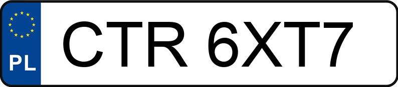 Numer rejestracyjny CTR6XT7 posiada BMW Seria 5 530 Diesel DPF MR`07 E4 E60