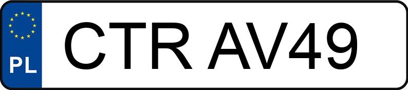 Numer rejestracyjny CTR AV49 posiada OPEL CORSA - CTRAV49