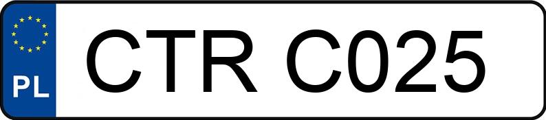 Numer rejestracyjny CTR C025 posiada URSUS C 360 - CTRC025