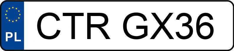 Numer rejestracyjny CTR GX36 posiada VOLKSWAGEN Golf IV 1.6 MR`97 Comfortline - CTRGX36