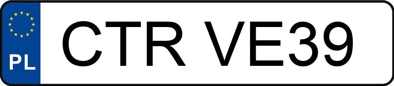 Numer rejestracyjny CTR VE39 posiada IFOR WILLIAMS TRAILERS --- - CTRVE39