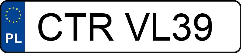 Numer rejestracyjny CTR VL39 posiada ADRIA OPTIMA - CTRVL39 Numer rejestracyjny CTR VL39 posiada ADRIA OPTIMA - CTRVL39