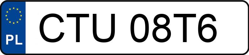 Numer rejestracyjny CTU 08T6 posiada TOYOTA Yaris 1.3 MR`06 E4 Terra Premium - CTU08T6