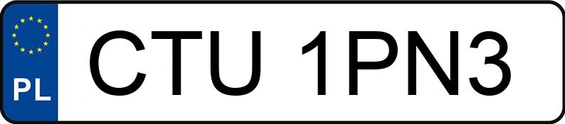 Numer rejestracyjny CTU 1PN3 posiada OPEL ASTRA - CTU1PN3