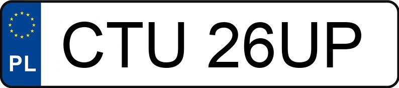 Numer rejestracyjny CTU 26UP posiada PEUGEOT 307 SW 2.0 HDI - CTU26UP Numer rejestracyjny CTU 26UP posiada PEUGEOT 307 SW 2.0 HDI - CTU26UP
