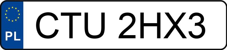 Numer rejestracyjny CTU 2HX3 posiada BMW 116I - CTU2HX3