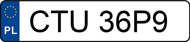 Numer rejestracyjny CTU 36P9 posiada RENAULT Clio III 1.2 MR`05 E4 - CTU36P9