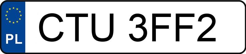 Numer rejestracyjny CTU 3FF2 posiada AUDI A4 AVANT - CTU3FF2