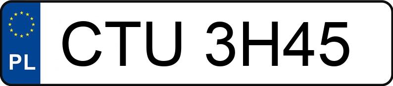 Numer rejestracyjny CTU 3H45 posiada BMW 740I - CTU3H45