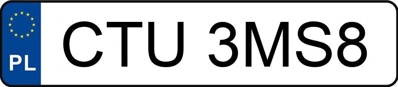 Numer rejestracyjny CTU 3MS8 posiada RENAULT Laguna III 1.5 dCi MR`11 E5 Expression 110 - CTU3MS8